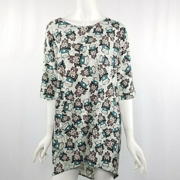 NWT Lularoe XL Uncle Sam Irma Tunic Top - Picture 1 of 5